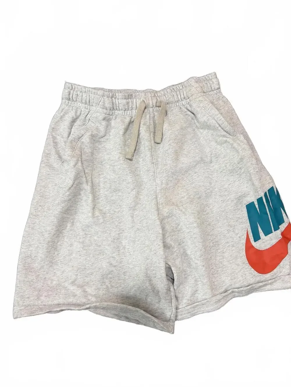 Nike Boys Gray Fleece Pull on Shorts XL+ Husky